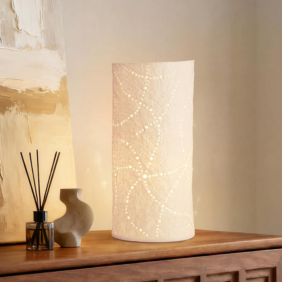 RONDURE Modern Ceramic Decorative Table Lamp Living Room Bedroom Bedside