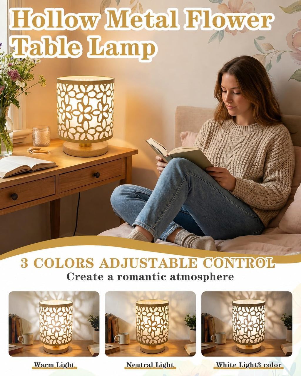 Gold Small Table Lamp
