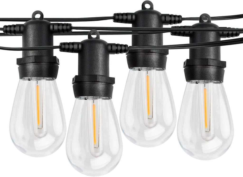 LED Outdoor String Lights 100FT Patio Lights with 33 Shatterproof Bulbs