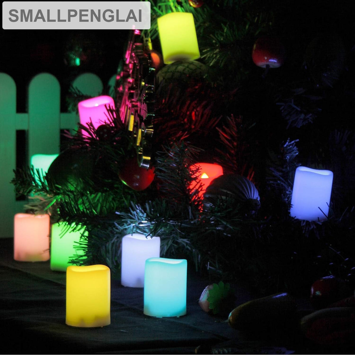 Multi Color Changing Flameless Votive Candles with Remote, 10 Pack
