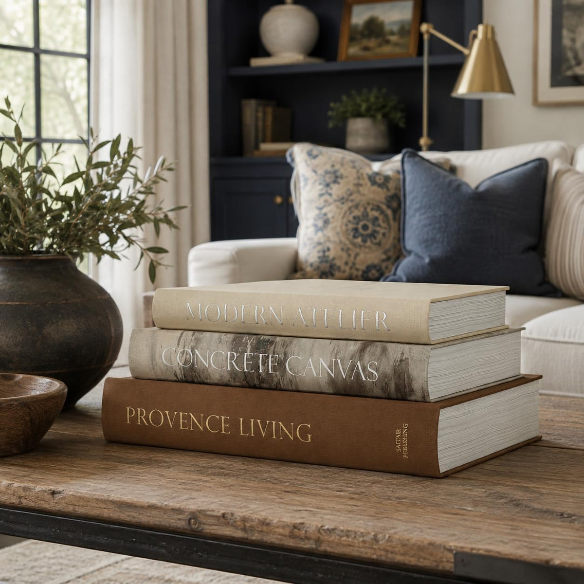 Set of 3 Oversized Decorative Coffee Table Books (Earth)