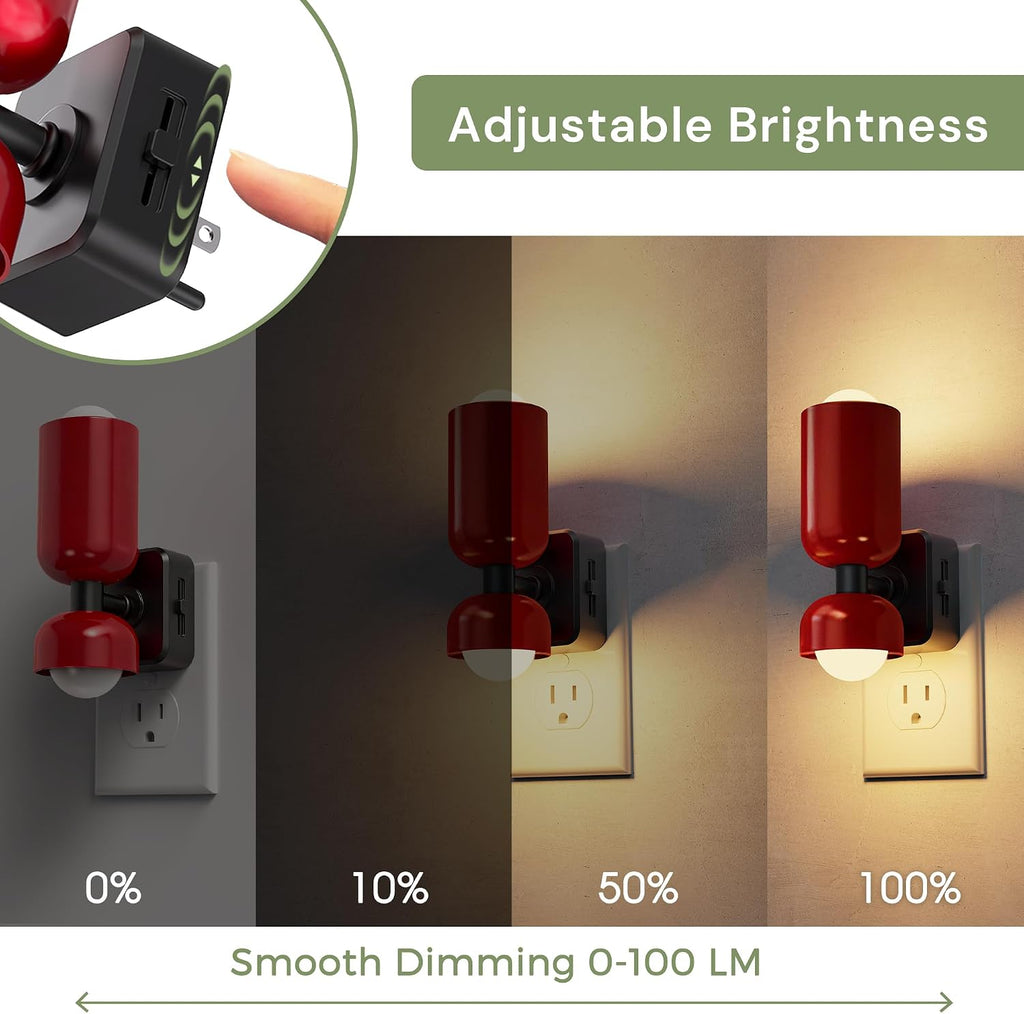 L LOHAS LED Night Light, Night Lights Plug into Wall, 0-100LM