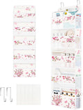Clastyle Over the Door Organizer Diaper Toy Nursery Hanging Shelf, Flower