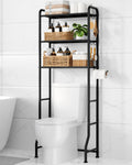 Kitsure Over Toilet Storage Rack, 63.2" H Space-Saving, Holder & Hooks