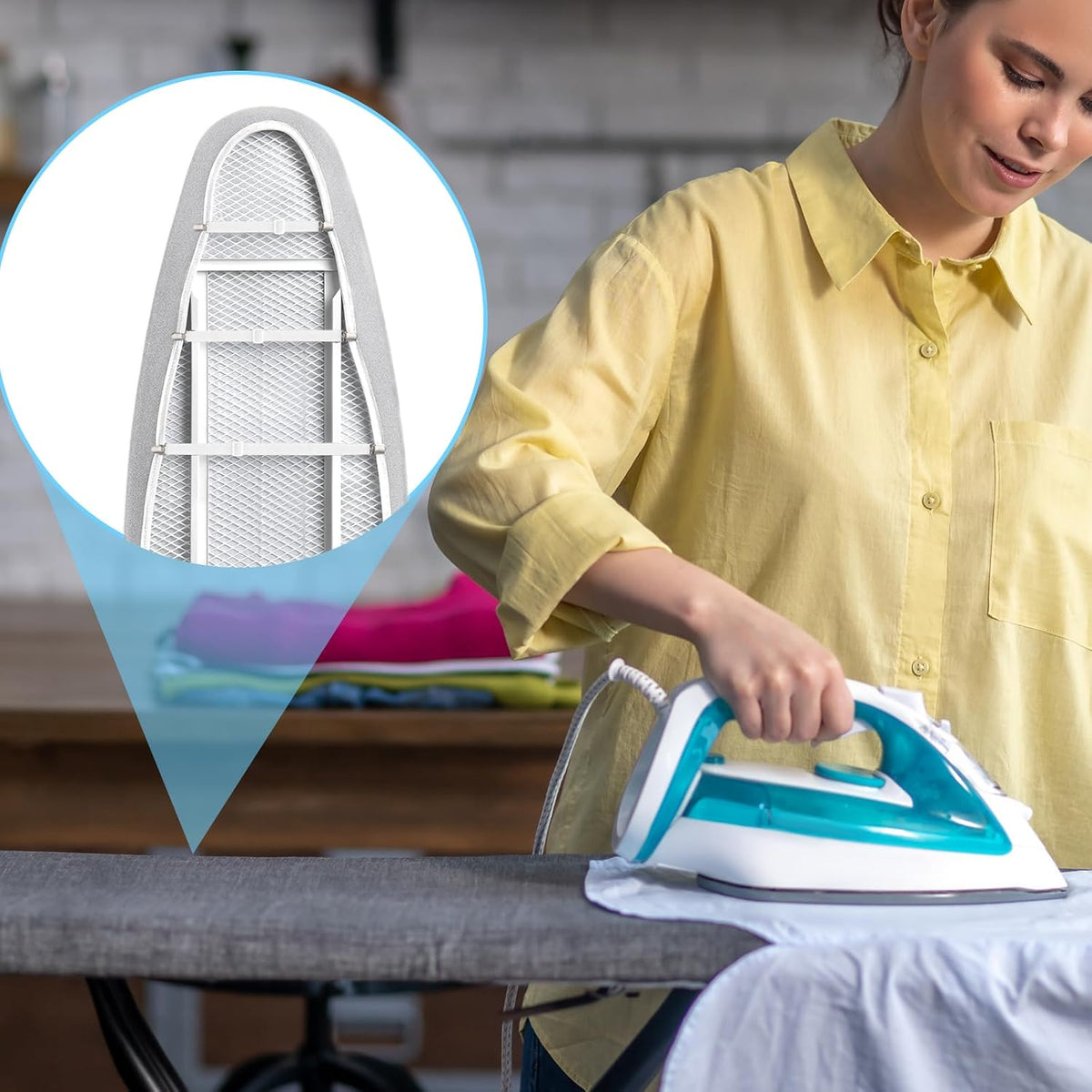 Ironing Board Cover Fasteners Binding 4 PC Elastic Straps Clips Keep Cushions From Sliding Sheet Fitted Suspenders Holders For Corners Couch Cover Stays Bands Garter Clamps Strap End Binding Tightener