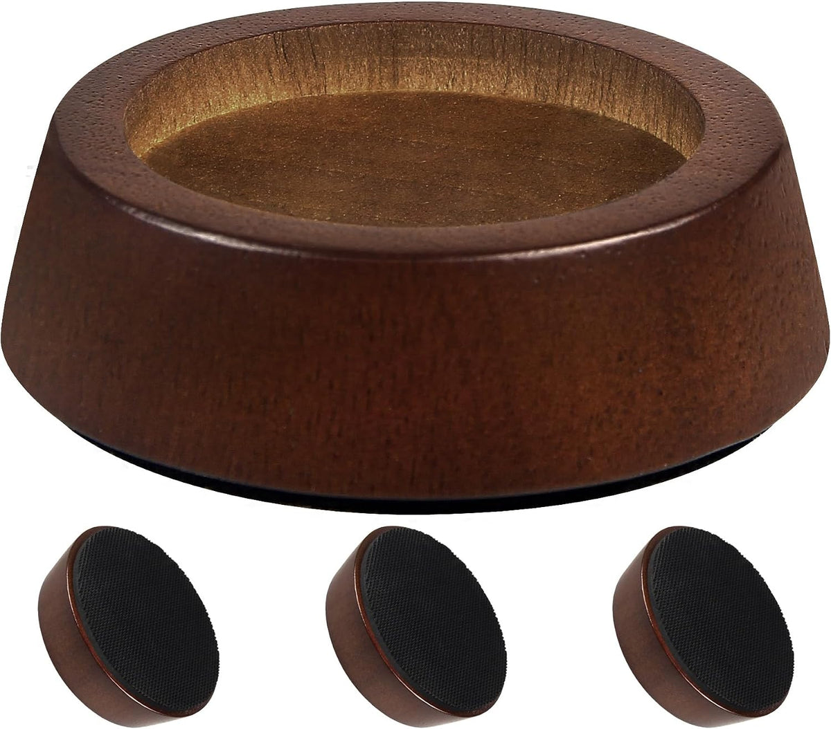 1 inch Wood Bed Risers Set of 4, Round Furniture Risers for Couch & Chair