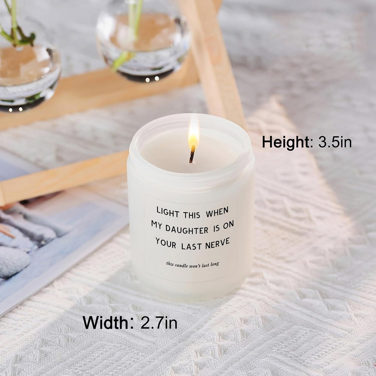 Gifts for Son in Law, Christmas Birthday Gifts from Mother in Law Candle