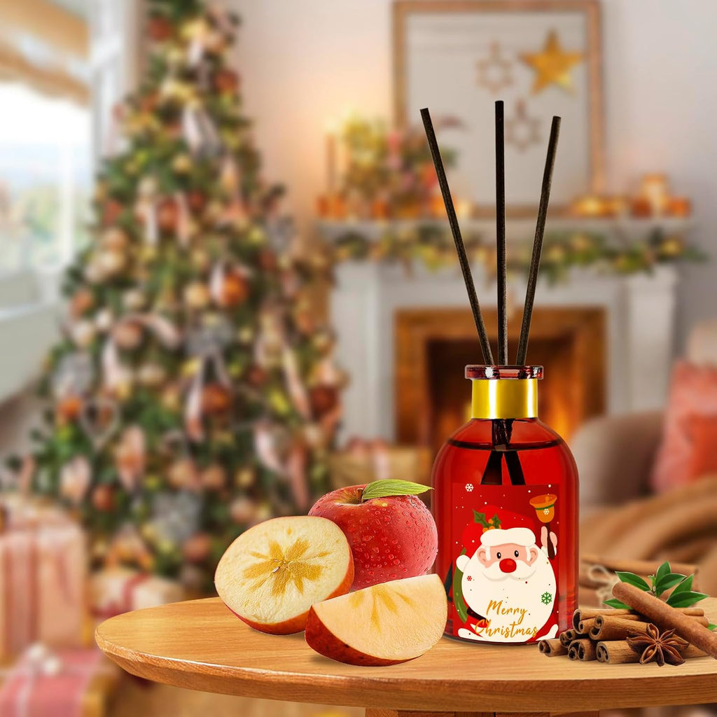 SCENTORINI Christmas Reed Diffuser Set with 18 Reed Sticks (5.3 Fl.oz)