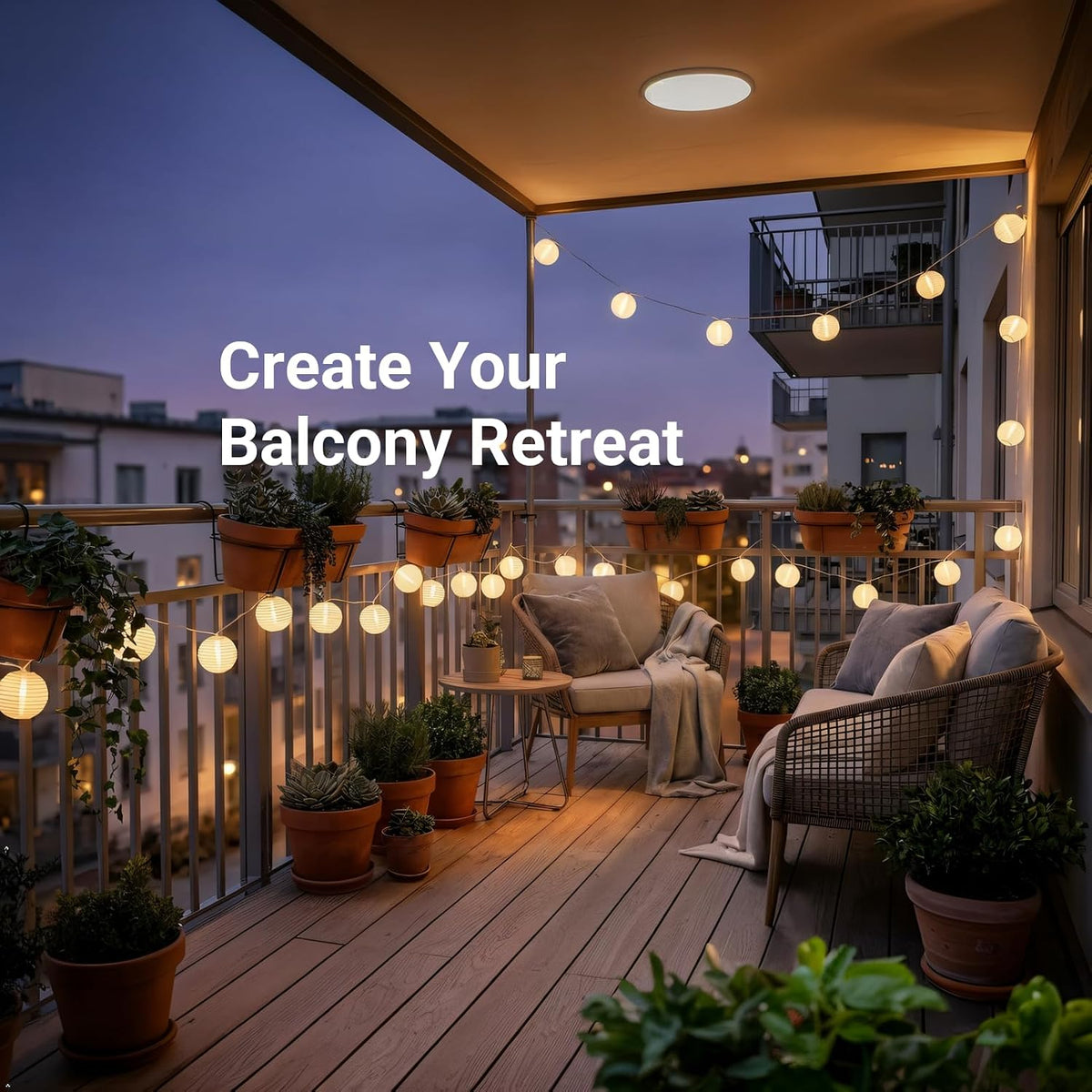 TIGOMOOV Mini Lantern Lights String Outdoor, 3 Inch Globe Lantern String Lights for Bedroom -20CT Connectable White Lights for Wedding Decorations, Patio,Porch,Window Decor