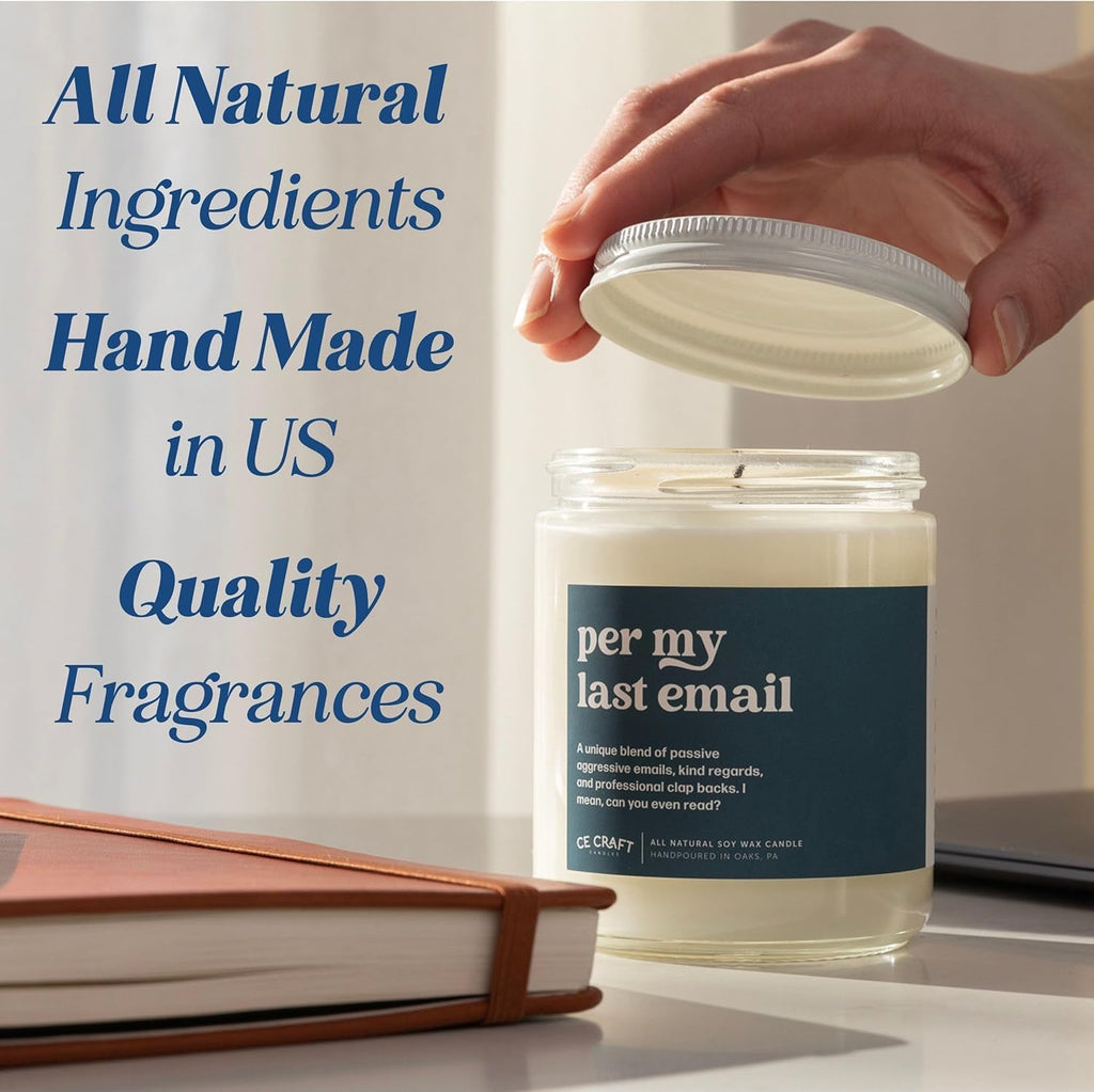CANDECraftCo Smells Like an Eagles Win, 8 oz Candle, Bourbon Vanilla