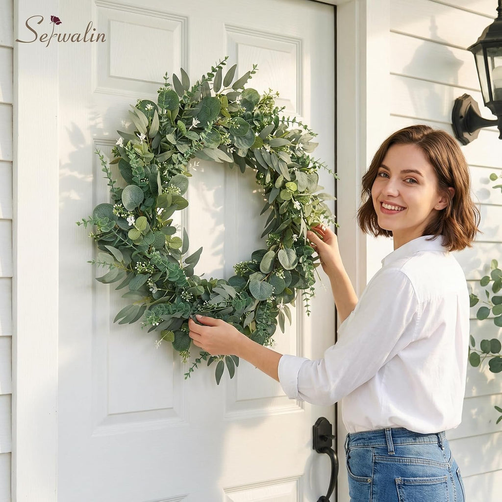 Serwalin 70PCS Mixed Eucalyptus Stems, Greenery Stems for Centerpieces