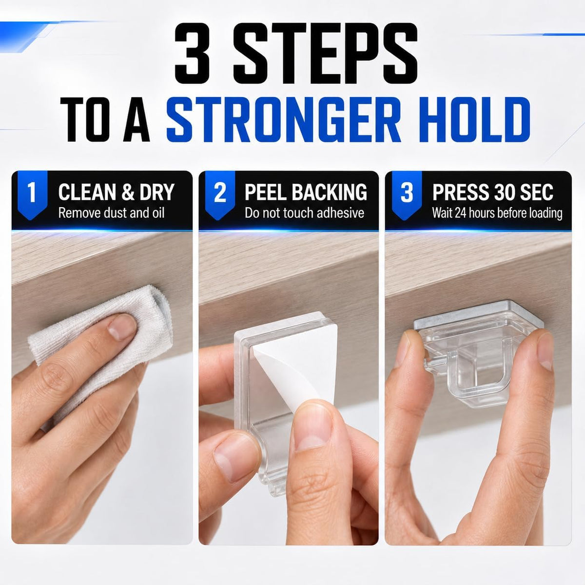 50 Pack Clear Adhesive Cable Clips - Invisible Wire Organizer & Cord Holder for Glass Desk, Wall & Home