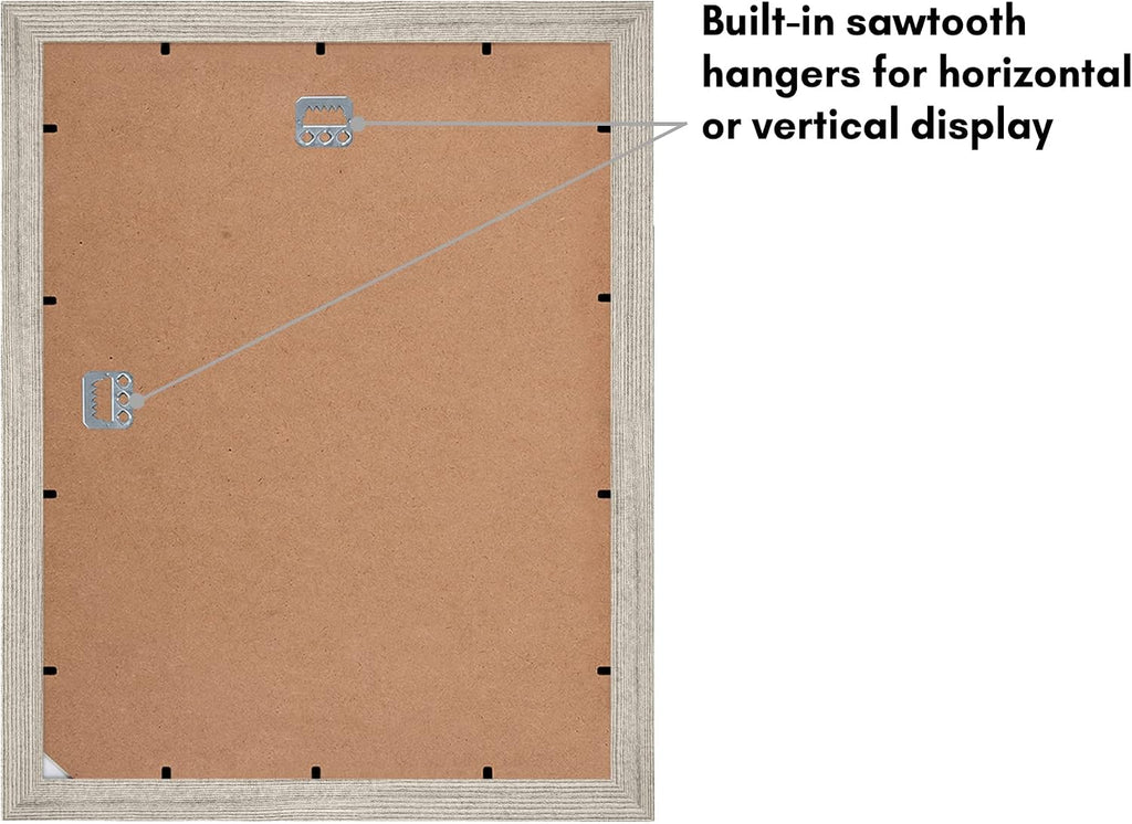 Americanflat 11x14 Picture Frame - Matted to 5x7 - Driftwood