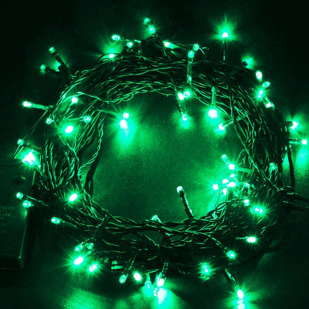 Super Z Outlet 30 Mini Bulb LED Battery Operated Fairy String Lights in Assorted Colors for Valentines Day, Romantic Wedding, Home Decoration Room Lighting, Christmas, Crafts 158" String (Apple Green)