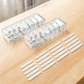 2 Pack Cable Storage Box, Clear, 27 X 9.5 X 6 Cm