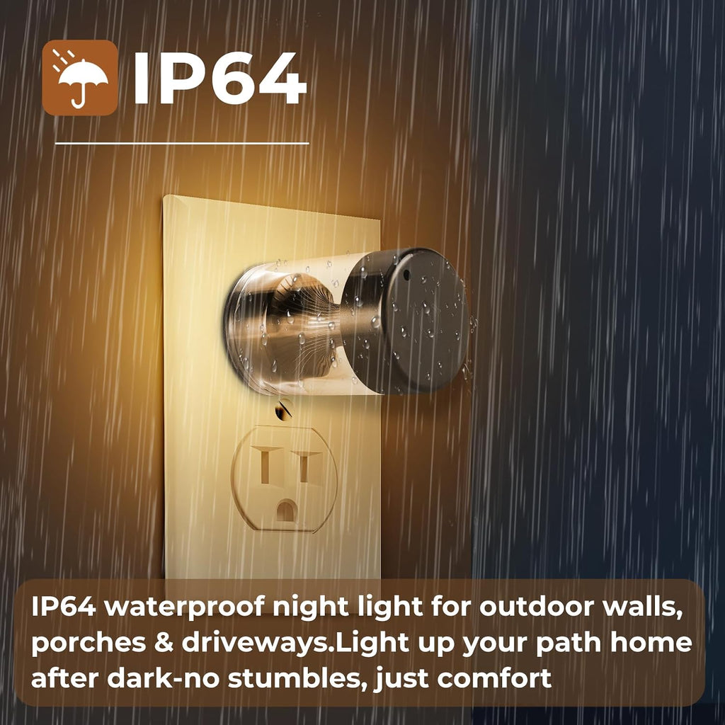 Dimmable LED Night Light Plug in Wall, Touch Control & 3-Color Temperature