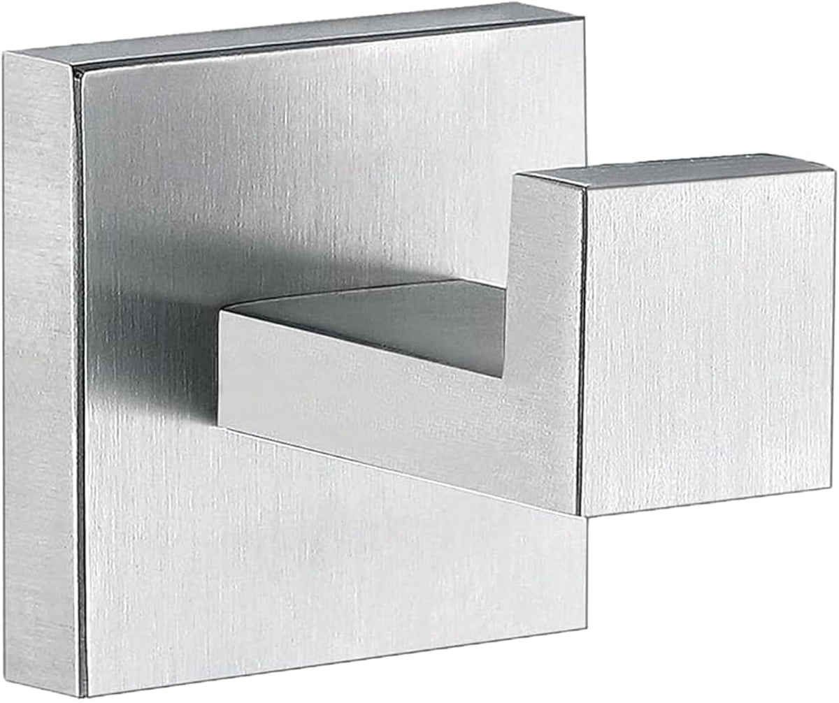 Towel Hooks for Bathrooms, Brushed Nickel Towel Hook for Kitchen Bathroom, SUS304 Stainless Steel Coat Hook, Heavy Duty Towels Holder Hooks for Hanging Towels,Coats,sponges,Clothes,Wall Mount, 1 Pack
