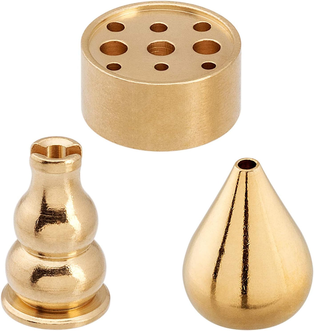 OIIKI Brass Incense Holder, Coil Incense Burner, 3 Styles