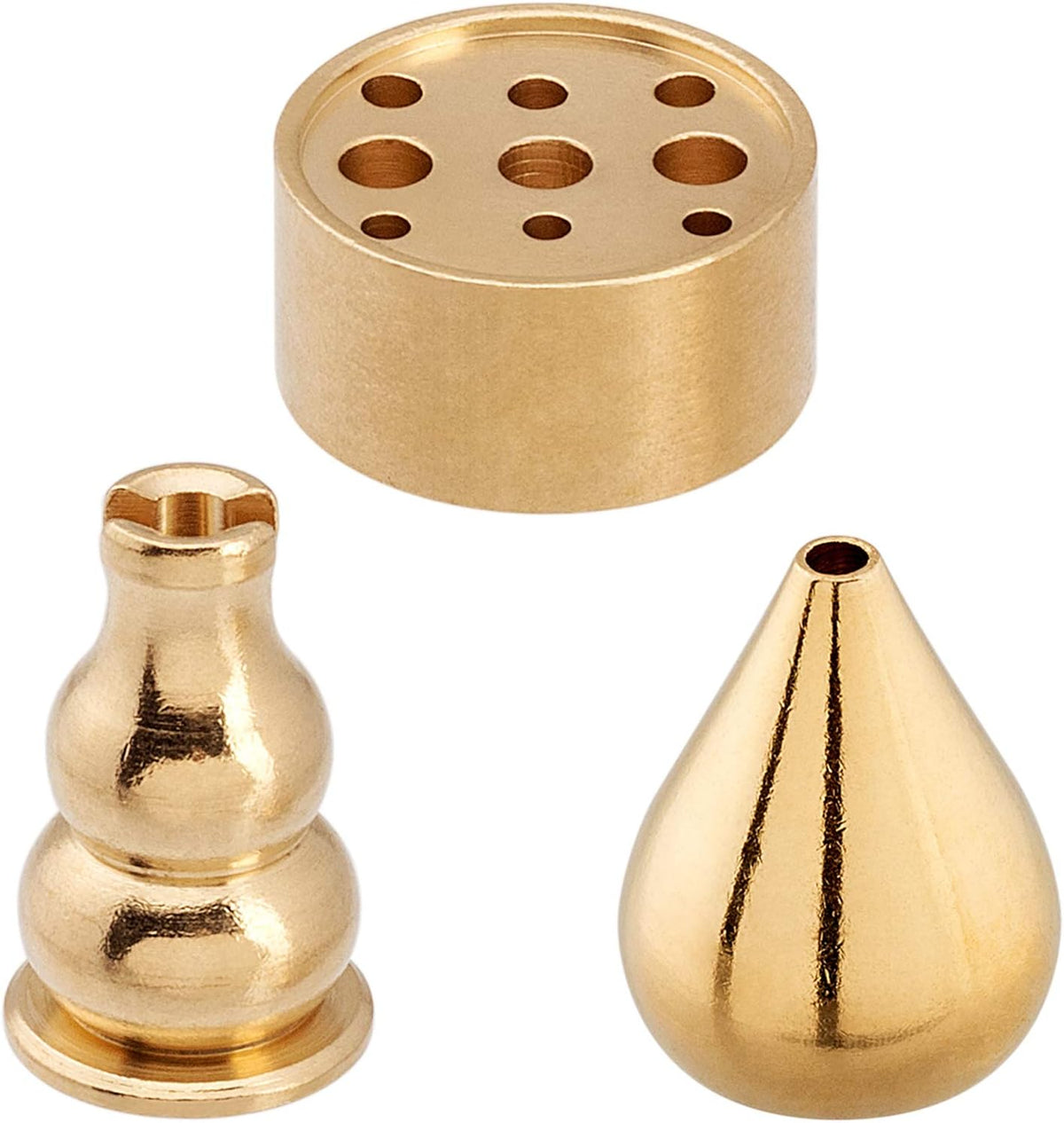 OIIKI Brass Incense Holder, Coil Incense Burner, 3 Styles