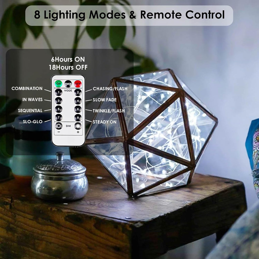 4 Pack Fairy Lights Battery Operated Battery String Light Remote Cool White