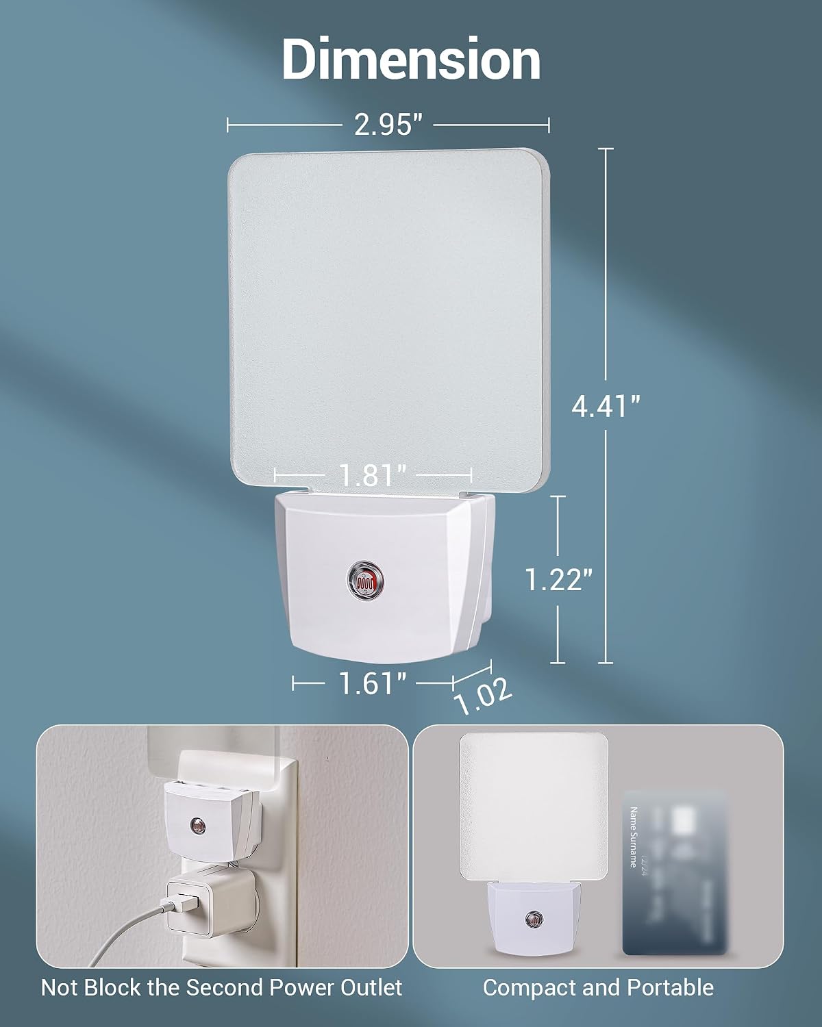 DEWENWILS Night Lights Plug into Wall, Plug in LED Night Lights 4 Pack