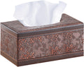 Retro Tissue Box Cover Rectangle,Aesthetic Facial Tissue Cube Box Holder