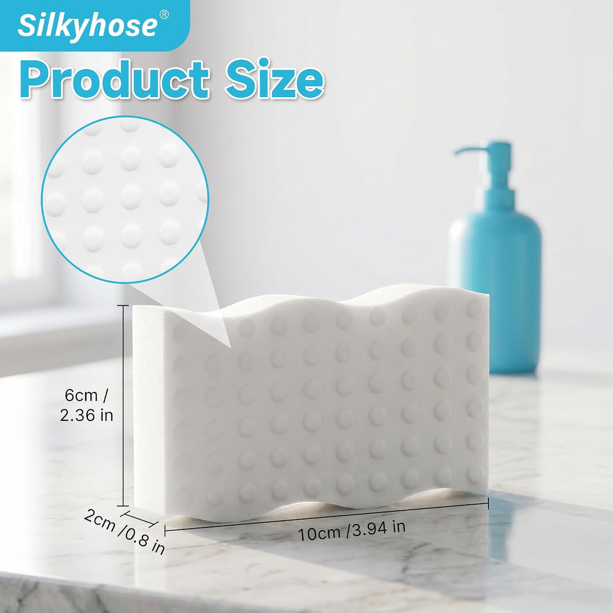 Silkyhose 30 Pack Melamine Sponge, 2X Density Magic Cleaning Eraser