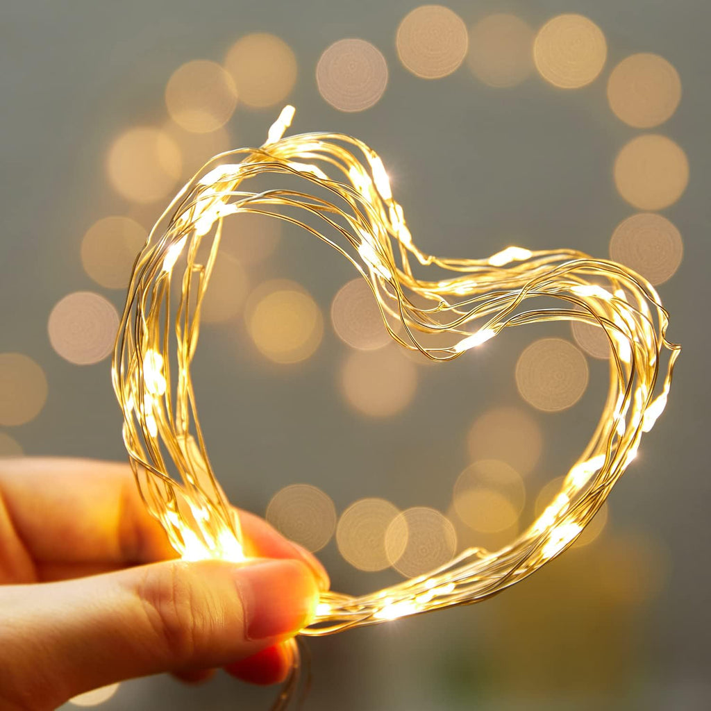 Fairy Lights Battery Operated, 8 Pack 7 FT 20 LED String Lights, Warm White