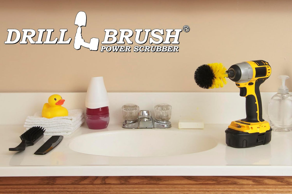 Bath Mat Cleaner - Bathroom Brush - Bathtub Scrub Brush - Sink Cleaner