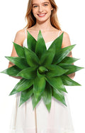 Wertuirk 22 Inch Artificial Agave Plant Outdoor UV Resistant, Green