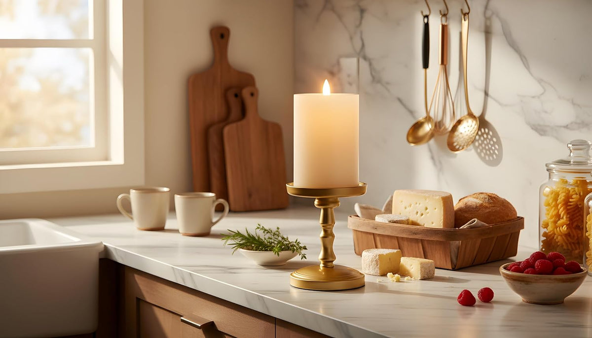 Flameless Pillar Candles Flickering with Remote Timer, Battery Operated LED Candles Up to 400 Hours, 3D Moving Flame Real Wax Candles, D4 x H6, Remote Included (Ivory, 4inx6in)