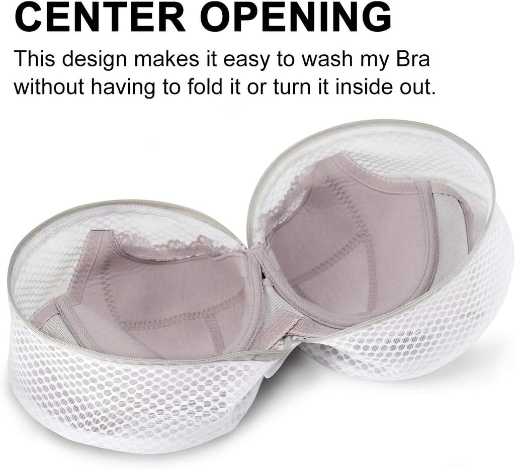 Muchfun 3Pcs Bra Wash Bags, Honeycomb Mesh Laundry Bags for Delicates
