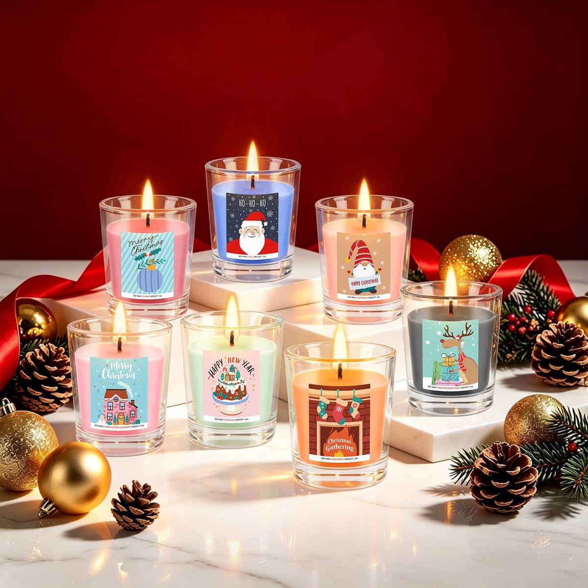Candle Advent Calendar 2026, 24-Day Scented Candle Gift Set for Women