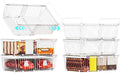 Large Freezer Organizer Bins for 10 to 20 Cu.Ft,6 Pack , Leak-Proof Bottom