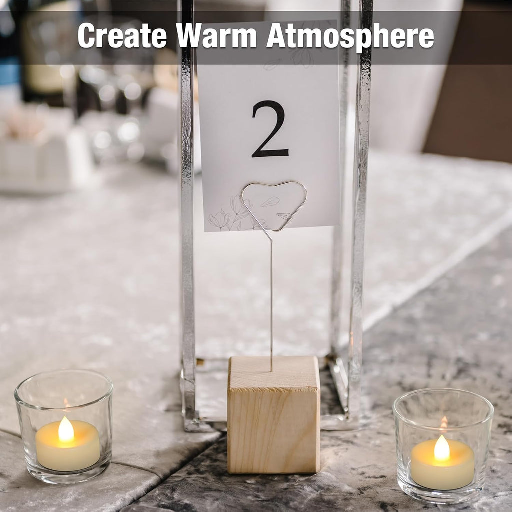24 Pack Tea Lights Candles Battery Operated Flameless LED Tealights