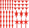 186 Pcs Ceramic Christmas Tree Replacement Lights Set, Red Color, Stylish