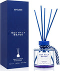 Sea Salt Reed Diffuser, 6.77OZ/200ML Large Capacity Natural Non-Toxic Oil, Long-Lasting Fragrance Reed Diffusers Set for Home and Bathroom, Aroma with 5 Reed Diffuser Sticks