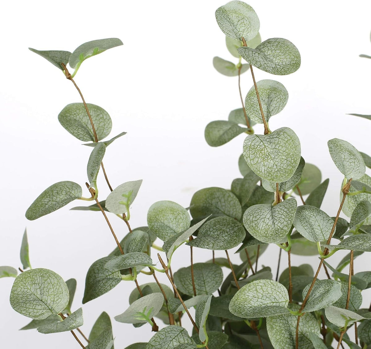 12 Pcs 27" Eucalyptus Stems Greenery Stems Eucalyptus Leaf Spray in Green Silk Plastic Plants Floral Artificial Plants for Home Party Wedding Decoration