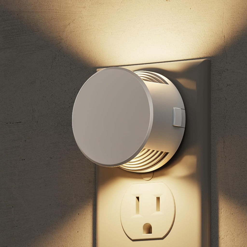 L LOHAS LED Night Lights Plug into Wall,White Night Light Dusk to Dawn