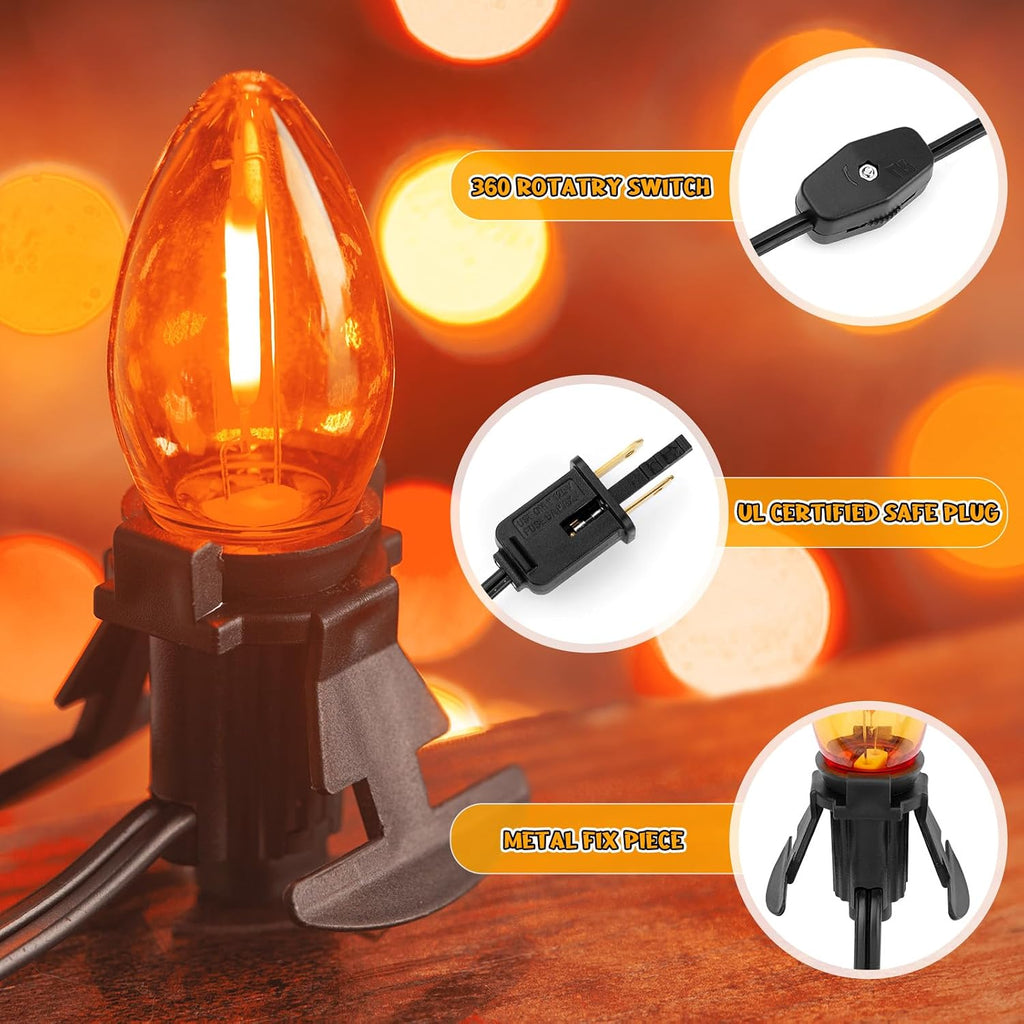 Brightown 6ft Accessory Cord with Light Bulb for Halloween Decor