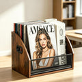Extra Large Magazine Rack Floor, Farmhouse Magazine Holder,