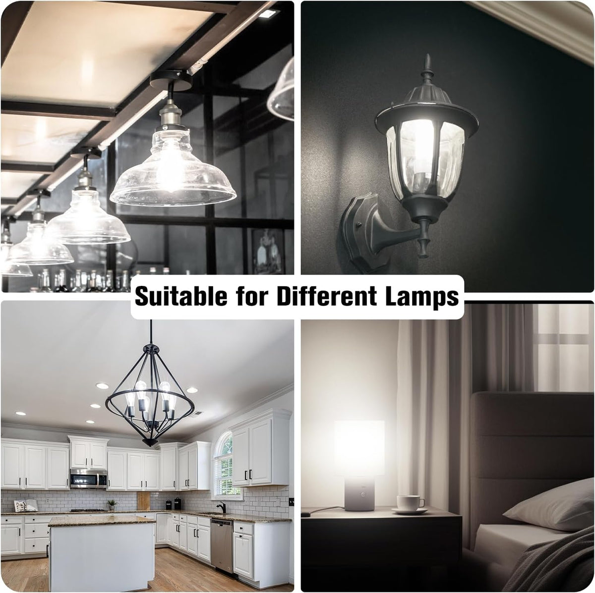 DAYBETTER 8 Pack Vintage LED Edison Bulbs, E26 Led Bulb 60W Equivalent, Dimmable Led Light Bulbs, High Brightness 800 LM Neutral White 4000K, ST58 Antique Filament Bulbs, Clear Glass Style for Home
