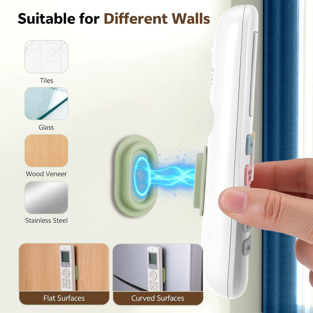 JIANTA 5 Pack Magnetic Remote Control Holder Wall Mount Organizer