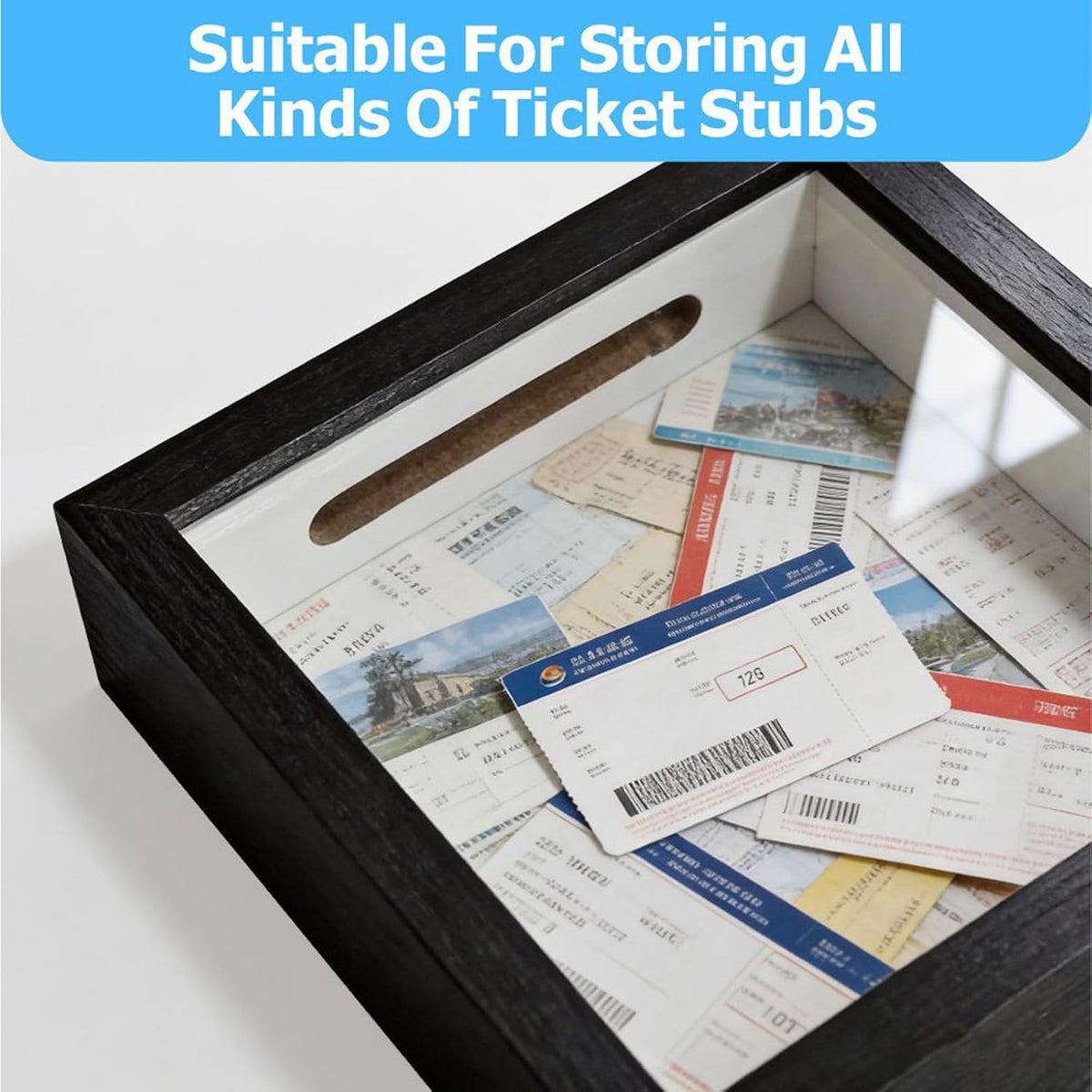 Shadow Box Frame, Suitable for Storing Various Bills and Souvenirs