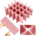 Blosssound 15 Pcs 5.12 Tall Drawer Divider, Adjustable Organizer, Pink