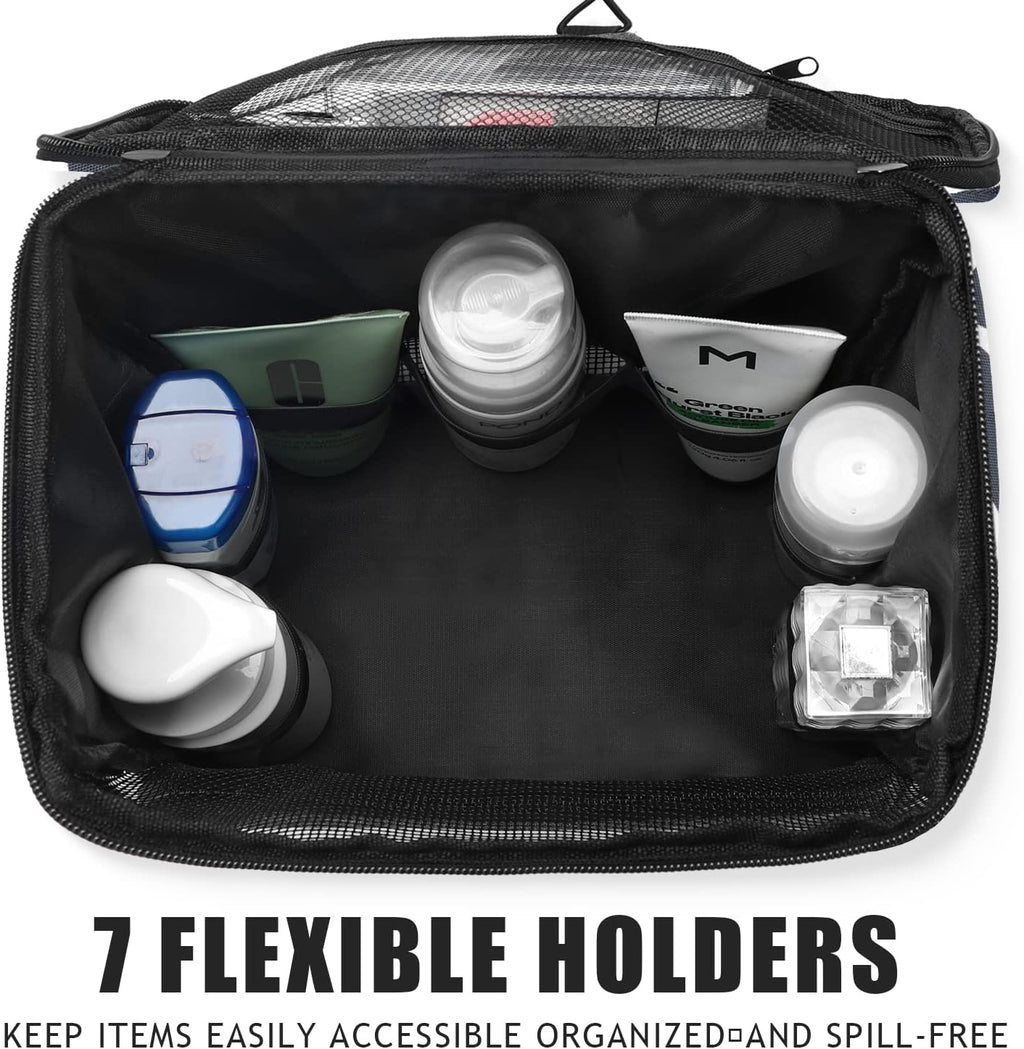 EIMMBD Hanging Shower Bag, Shower Caddy Portable Larger Capacity with Phone Storage, Upgraded Shower Tote Bag for College, Dorm,Travel, Gym, Camp, Mesh Shower Caddy for Women, Men(Black)