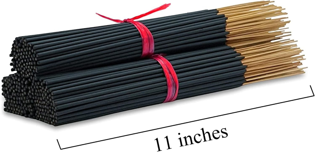 Frankincense and Myrrh Exotic Incense Sticks 11 Inch - Bulk 1 Bundle 85 to 100 Sticks - Natural 11" Long Lasting Aroma that Burns for 45 to 60 Minutes. (Pack of 2)