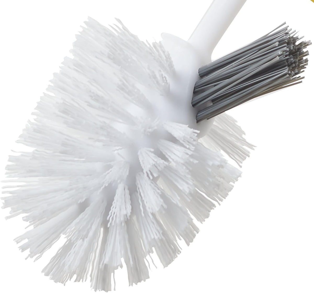 Clorox Toilet Bowl Brush with Under Rim Scrubber, Rim Toilet Brush (Pack of 6)