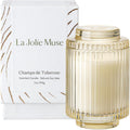 LA JOLIE MUSE Tuberose Floral Scented Candles for Home, Natural Soy 7 oz