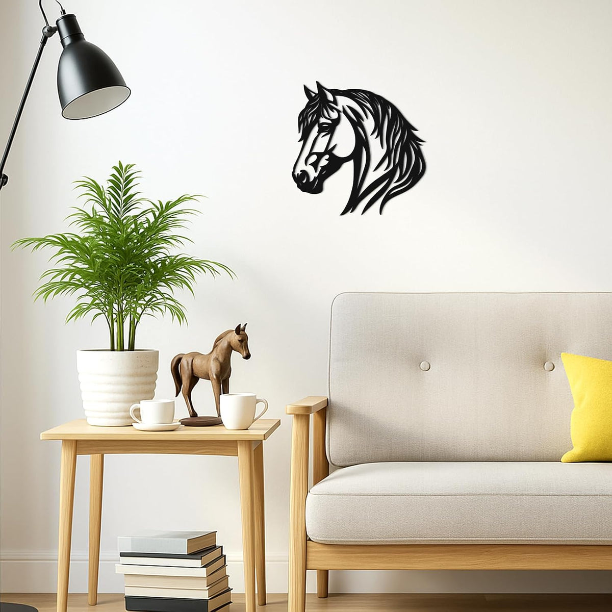 Otoolling Black Metal Horse Wall Art Horse Pictures Wall Decor